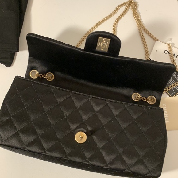 CHANEL Rare Rectangular East West Precious Gem Jewel Black💕Pink Bijoux Gold Bag - Picture 6 of 16